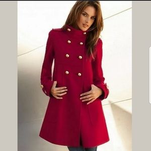 Via Spiga Wool Military Coat